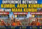 Difference Between Kumbh, Ardh Kumbh and Maha Kumbh